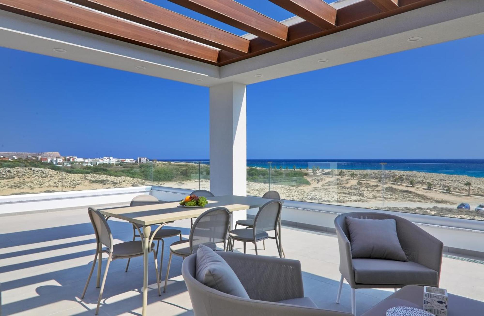Beachfront Luxury Villa Idania 아이아 나파 외부 사진