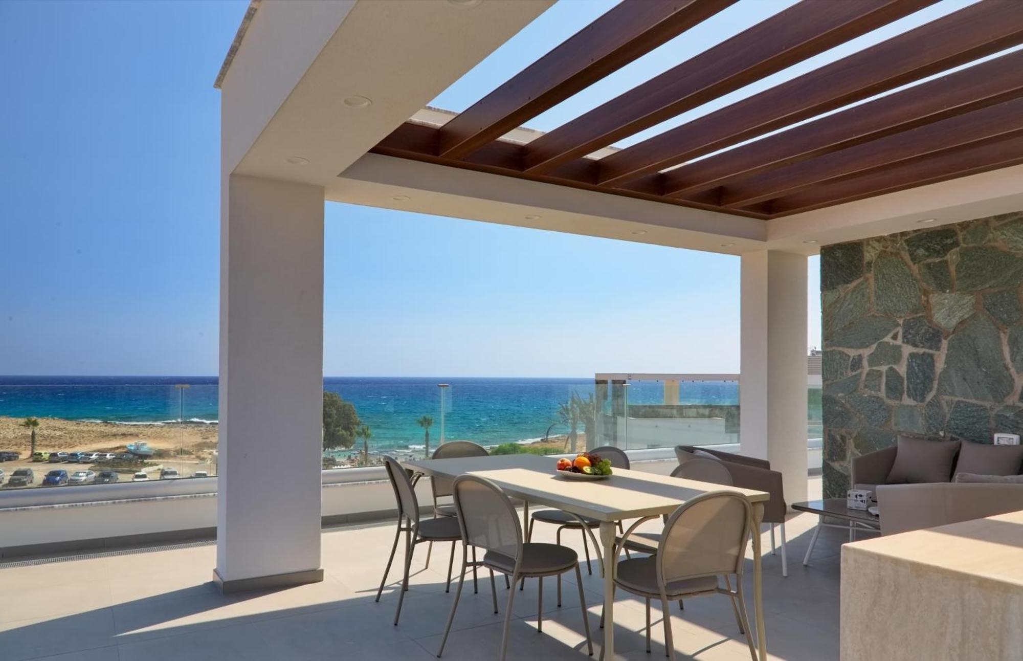 Beachfront Luxury Villa Idania 아이아 나파 외부 사진