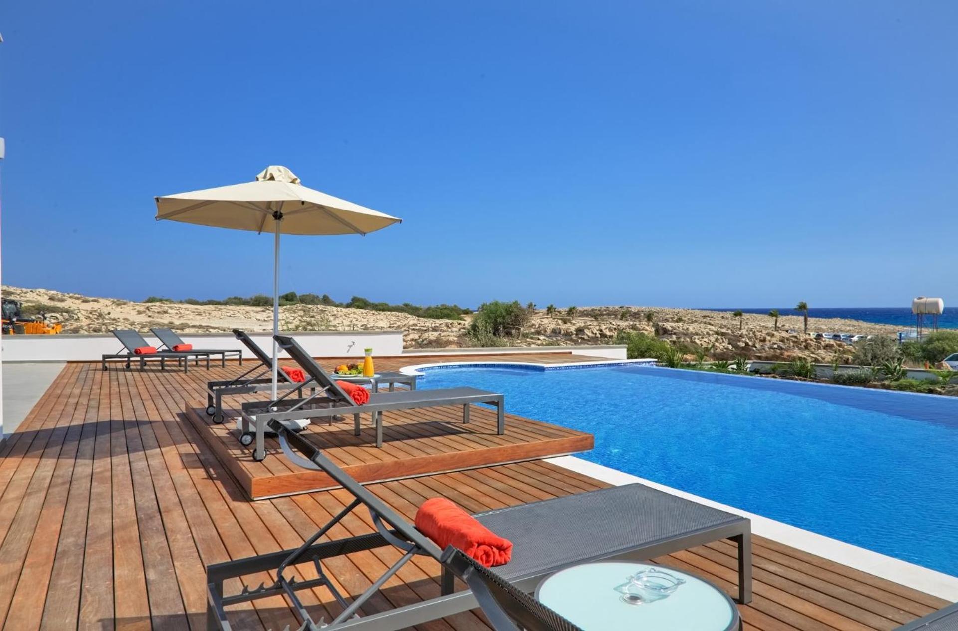 Beachfront Luxury Villa Idania 아이아 나파 외부 사진