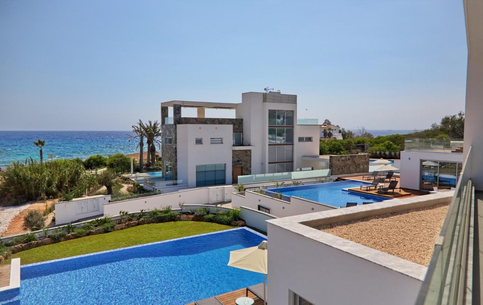 Beachfront Luxury Villa Idania 아이아 나파 외부 사진